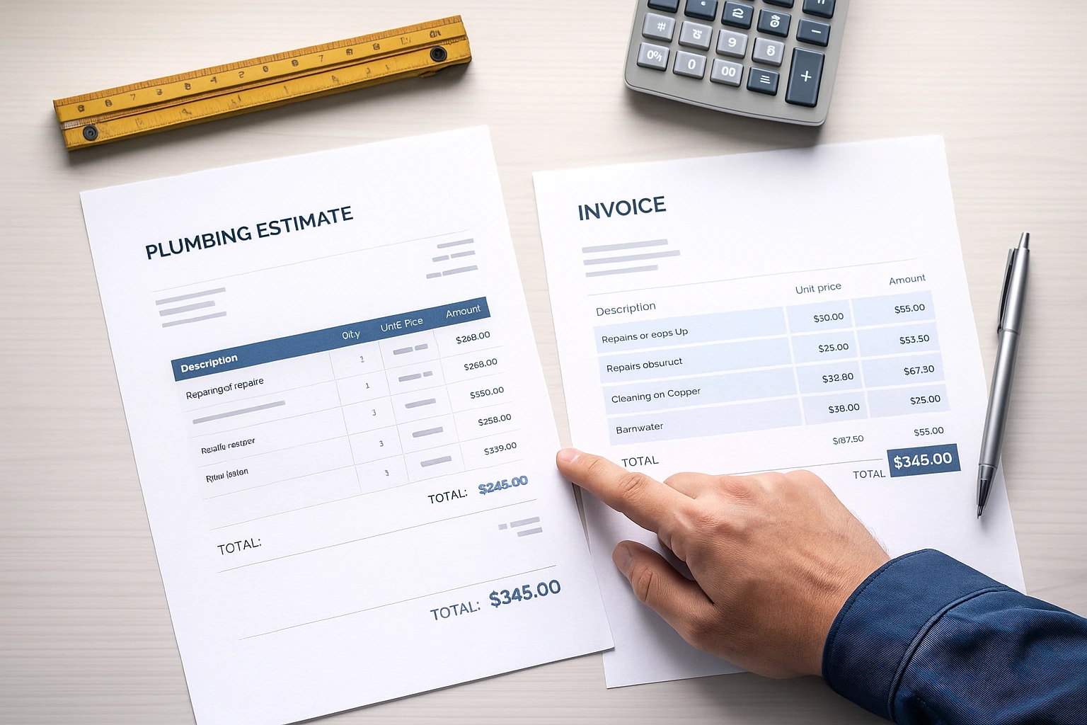 Factura y presupuesto de fontanería en Madrid con calculadora y herramientas – precio fontanero Madrid
